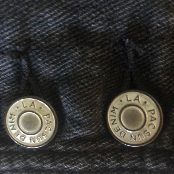 PacSun Denim Overall Dress in Washed Black - Picture 4 of 5